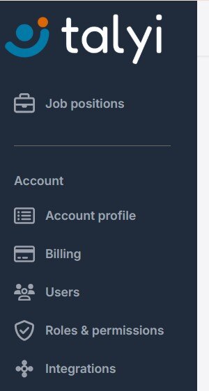 2 step find integrations bar on left