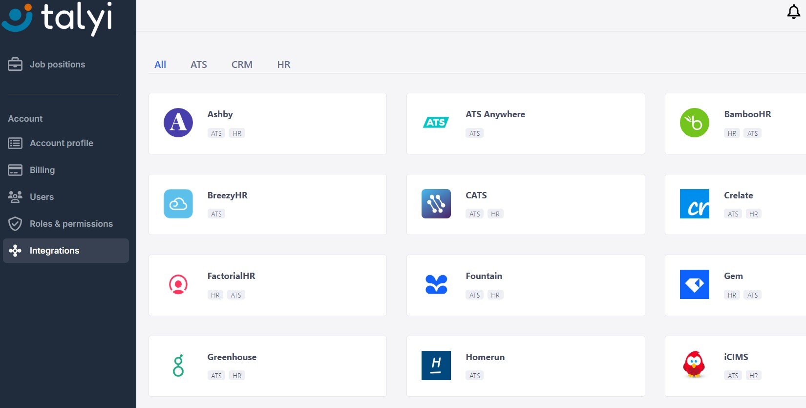 3 Find and click on your ATS 3 Find and click on your ATS